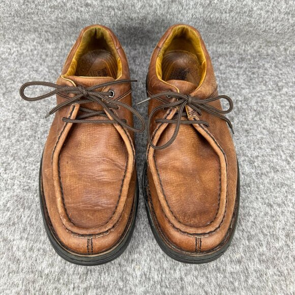 ✅Mens 9/9.5 Timberland Brown Leather Oxford Shoes Moc-Toe Comfort System✅Peeling - Picture 7 of 14